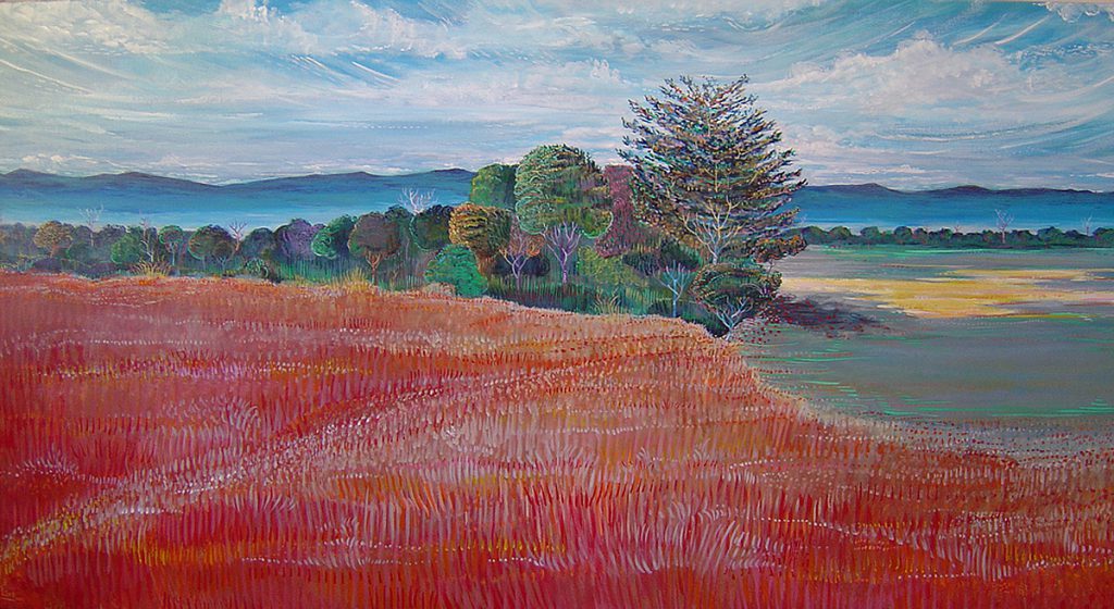 SAVANA • TÉCNICA: ACRÍLICA SOBRE TELA • DIMENSÃO: 70 X 150 CM • ANO: 2007