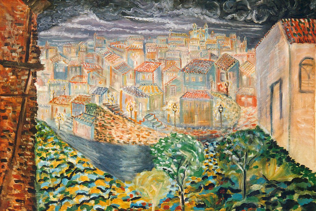 OURO PRETO, MG • TÉCNICA: ACRÍLICA SOBRE TELA • DIMENSÃO: 168 X 220 CM • ANO: 1997